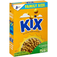 Kix Breakfast Cereal Crispy Corn Puffs, Family Size 18oz