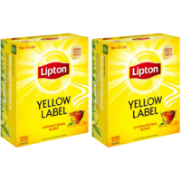 Lipton Yellow Label International Blend 100 Tea Bags - Pack of 2