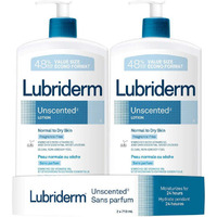 Lubriderm Unscented Lotion, Normal To Dry Skin Fragrance-Free 24oz - Pack of 2