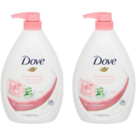 Dove Body Wash With Pump Go Fresh Rose and Aloe Vera 33.8\/1LT Each - Pack of 2