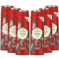 Old Spice Deep Sea Shower Gel Long Lasting Scent  400ml -Pack of 6