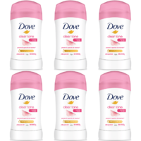 Dove Clear Tone Deodorant Stick 1.8oz 50g Pack of 6
