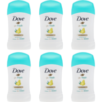 Dove Go Fresh Pear  Aloe Stick Anti-Perspirant Deodorant 40ml - Pack of 6