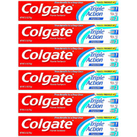 Colgate Anticavity Original Mint, Triple Action Toothpaste, 2.5oz Pack of 6