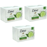 Dove Go Fresh, Fresh Touch Bar Soap 100g (Pack of 3) Total 12 Bars