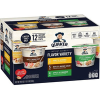 Quaker Instant Oatmeal Express Cups, Flavor Variety Pack (12 pk)