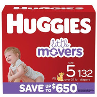 Huggies Little Movers Baby Diapers, Size 5, 132 ct.