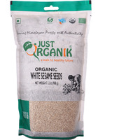 Just Organik Organic Raw, Vegan, Hulled White Sesame Seeds 2 lbs