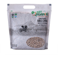 Just Organik Organic Whole Garbanzo Beans, Chickpea Kabuli Chana 4 lbs