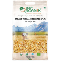 Just Organik Organic Pigeon Pea Split (Toor Dal) 4 lbs