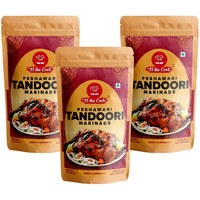 EL The Cook Peshwari Tandoori Marinade, CONCENTRATE PASTE, Smoky & Spicy Indian Meat Marinade, 3 pack x 1.7oz, Vegetarian, Gluten Free (Flavor: Tandoori - 3 pack)