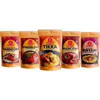 EL The Cook Indian Marinades Super Variety Pack, CONCENTRATE PASTES, Authentic Indian Flavor, 5 pack x 1.7oz, Vegetarian, Gluten Free (Flavor: Super Saver 5 Pack)