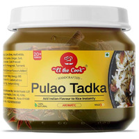 EL The Cook Ready-to-Use Ghee Tadka(CONCENRATED Whole Spice Tempering) for Pulao, Indian Rice Seasoning, Super Saver Jar Pack, 6.34oz, Vegetarian, Gluten-Free (Flavor: Pulao Rice)