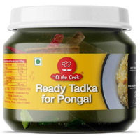 EL The Cook Ready-to-Use Ghee Tadka(CONCENRATED Whole Spice Tempering) for Pongal (South Indian Kitchari), Indian Lentils Seasoning, Super Saver Jar Pack, 6.34oz, Vegetarian, Gluten-Free (Flavor: South Indian Pongal)