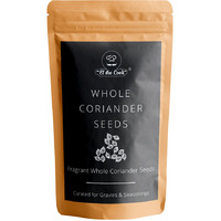 El The Cook Coriander Seeds | Lab Tested for Purity | Resealable Bag, Non-GMO Verified Project Approved, 100% Raw from India | 3.5 oz (100g) (Flavor: Coriander Seed)