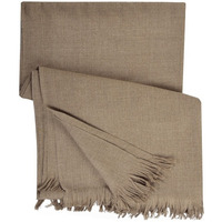 Large Shawl Wrap Blended Meditation Shawl Lohi Dhariwal Vaishali 2.75 Meters X 1.35 Meters 1 KG Weight (Color: Taupe) by The Amritsar Store