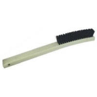 Milwaukee Dustless Brush 578240 3 Row Wood Long Handle Scratch Brush, Stainless Steel, Case Of 24