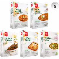 Maai Masale Ready to Cook All Veg (Pack of 5) l Indian Masala Curry Paste l Inastant Food Meals- Pack of 5