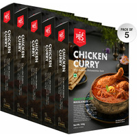 Maai Masale - Chicken Masala Cooking Curry Paste l (Pack of 5) Ready to Cook Spice Mix l Easy to Make Instant Masala Curry Paste l Serves-4