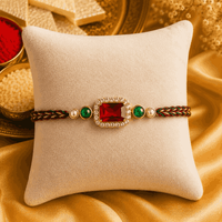 American Diamond and Kundan Rakhi