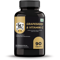 IRON LIFTERS Vitamin C Tablets with Grapes Seed Extract Antioxidant Supplement (90 Tablets)