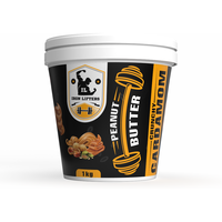 IRON LIFTERS High Protein Roasted Peanuts Butter Super Crunchy with Cardamom Sweetened Flavor | No Added Sugar, Salt, or Hydrogenated Oils | 1  KG (Size: 1 Kg, Flavor: Cardamom Crunchy 1 kg)