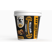 IRON LIFTERS High Protein Roasted Peanuts Butter Super Creamy with Chocolate Sweeten Flavor | No Added Sugar, Salt, or Hydrogenated Oils | 300 gm (Size: 300 gm, Flavor: Chocolate Creamy 300gm)