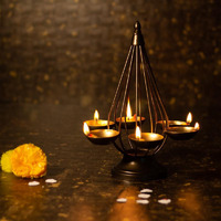 Chic Decorative Diwali Floor Diya Stand