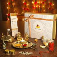 Deluxe Gold Diwali Pooja Box