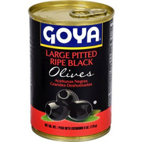 Goya Large Pitted Ripe Black Olives - 6 Oz