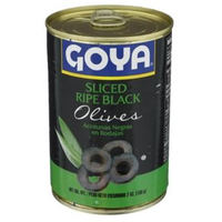 Goya Sliced Ripe Black Olives - 7 Oz