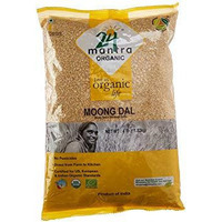 24 Mantra Organic Moong Hulled Split Dal - 4 Lb (1.82 Kg) [50% Off]