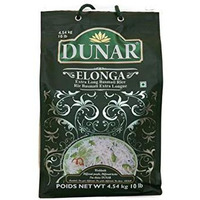Dunar Elonga Extra Long Basmati Rice - 10 Lb (4.5 Kg) [50% Off]