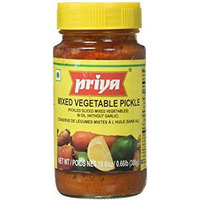 Priya Mixed Vegetable Pickle No Garlic - 300 Gm