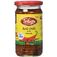 Telugu Red Chilli Pickle - 300 Gm (10 Oz)