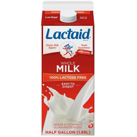 Lactaid Whole Milk - 1.89 L (0.5 Gal)