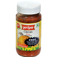 Priya Citron Pickle With Garlic - 300 Gm (10 Oz) [50% Off]