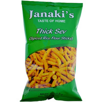 Janakis Thick Sev - 200 Gm (7 Oz)  [Buy 3 Get 1 Free]