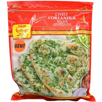 Deep Chili Coriander Naan 4 Pc -11.1 Oz (316 Gm)