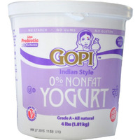 Gopi Nonfat Yogurt - 4 Lb (64 Oz)