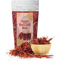 Jiva Organics Organic Red Chilli Whole - 100 gm (3.5 Oz)