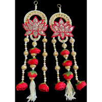 Handmade Wall Decor Lotus with jhumki Style Hanging for Home Decor,Diwali Decor,Wedding and All Festival Decor Export Quality Lotus.Perfect for Temple/Pooja