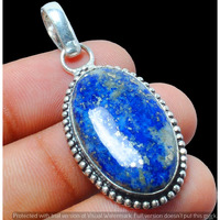 Lapis Lazuli Gemstone Pendant 925 Sterling Silver Pendant Jewelry DP-1223