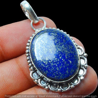 Lapis Lazuli Gemstone Pendant 925 Sterling Silver Pendant Jewelry DP-1297