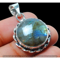 Labradorite Gemstone Pendant 925 Sterling Silver Pendant Jewelry DP-1299