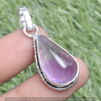 Amethyst Gemstone Handmade Pendant 925 Sterling Silver Jewelry DP-3080