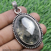 Prehnite Gemstone Handmade Pendant 925 Sterling Silver Jewelry DP-3704