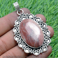 Natural Jasper Gemstone Handmade Pendant 925 Sterling Silver Jewelry DP-3727