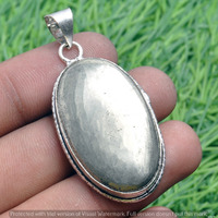 Iron Pyrite Gemstone Handmade Pendant 925 Sterling Silver Jewelry DP-3777