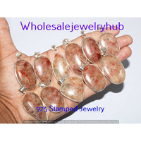 Sunstone 5 PCS Wholesale Lots 925 Sterling Silver Pendant LP-07-220